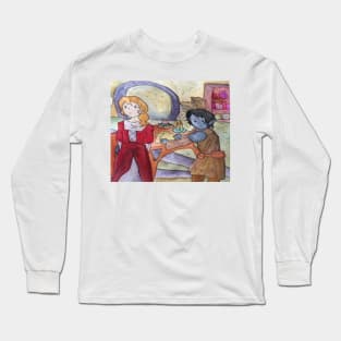 They're a bit confused- Watercolour illustration Long Sleeve T-Shirt